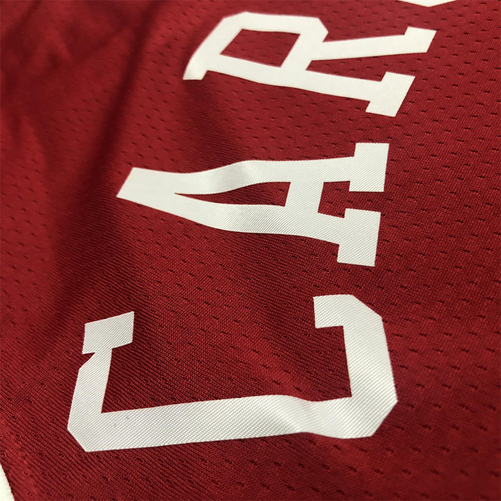 NBA Chicago Bulls Round Neck Red 75th anniversaryJersey CARUSO#6 S-XXL