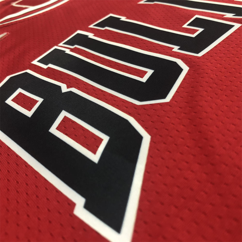 NBA Chicago Bulls Round Neck Red 75th anniversaryJersey PIPPEN#33 S-XXL