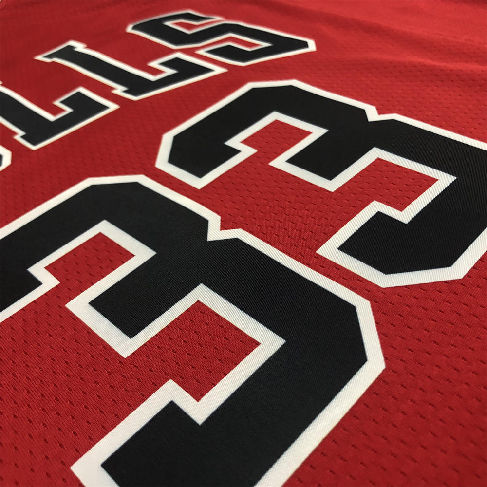 NBA Chicago Bulls Round Neck Red 75th anniversaryJersey PIPPEN#33 S-XXL