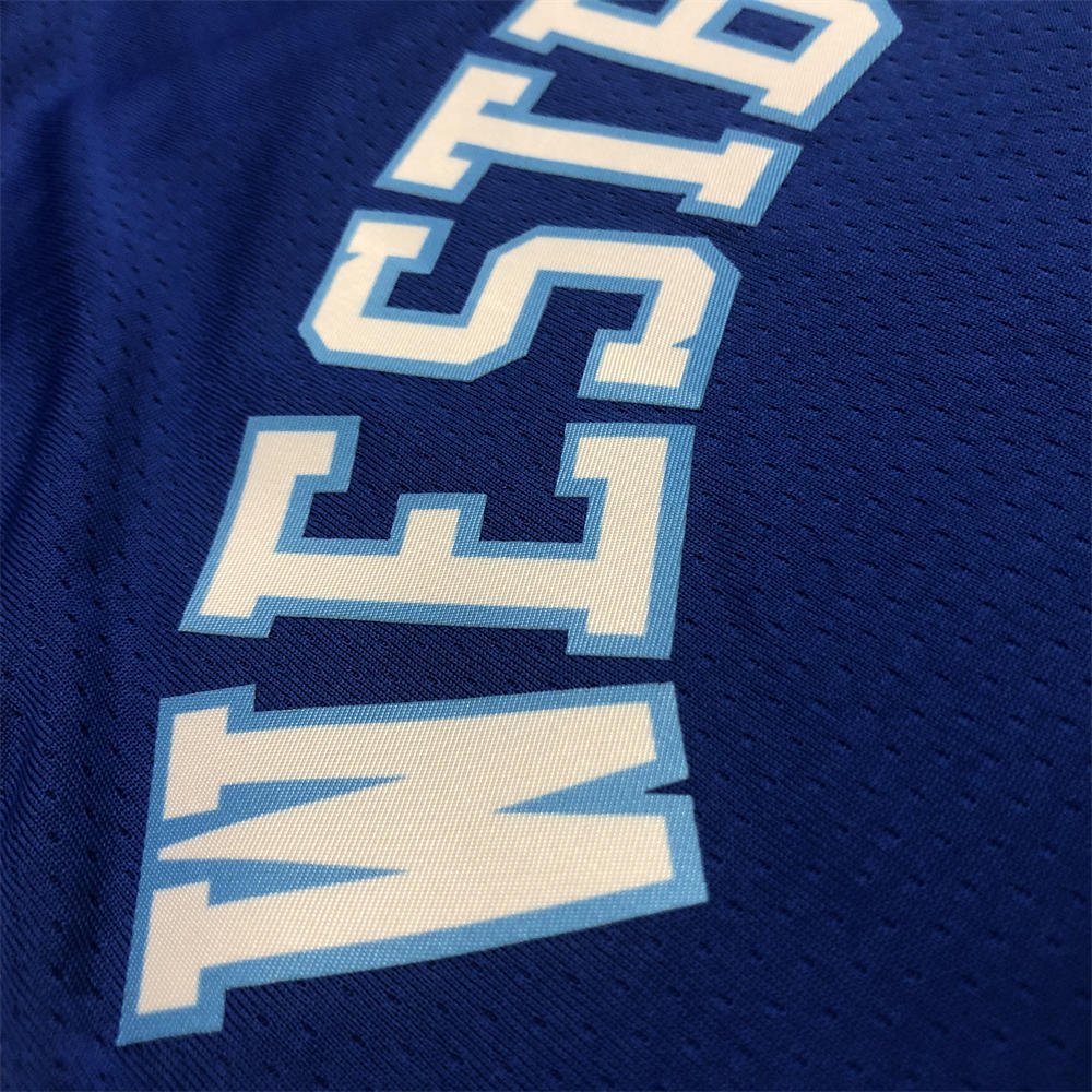 NBA Los Angeles Lakes Round Neck Blue Jersey WESTBROOK#0 S-XXL