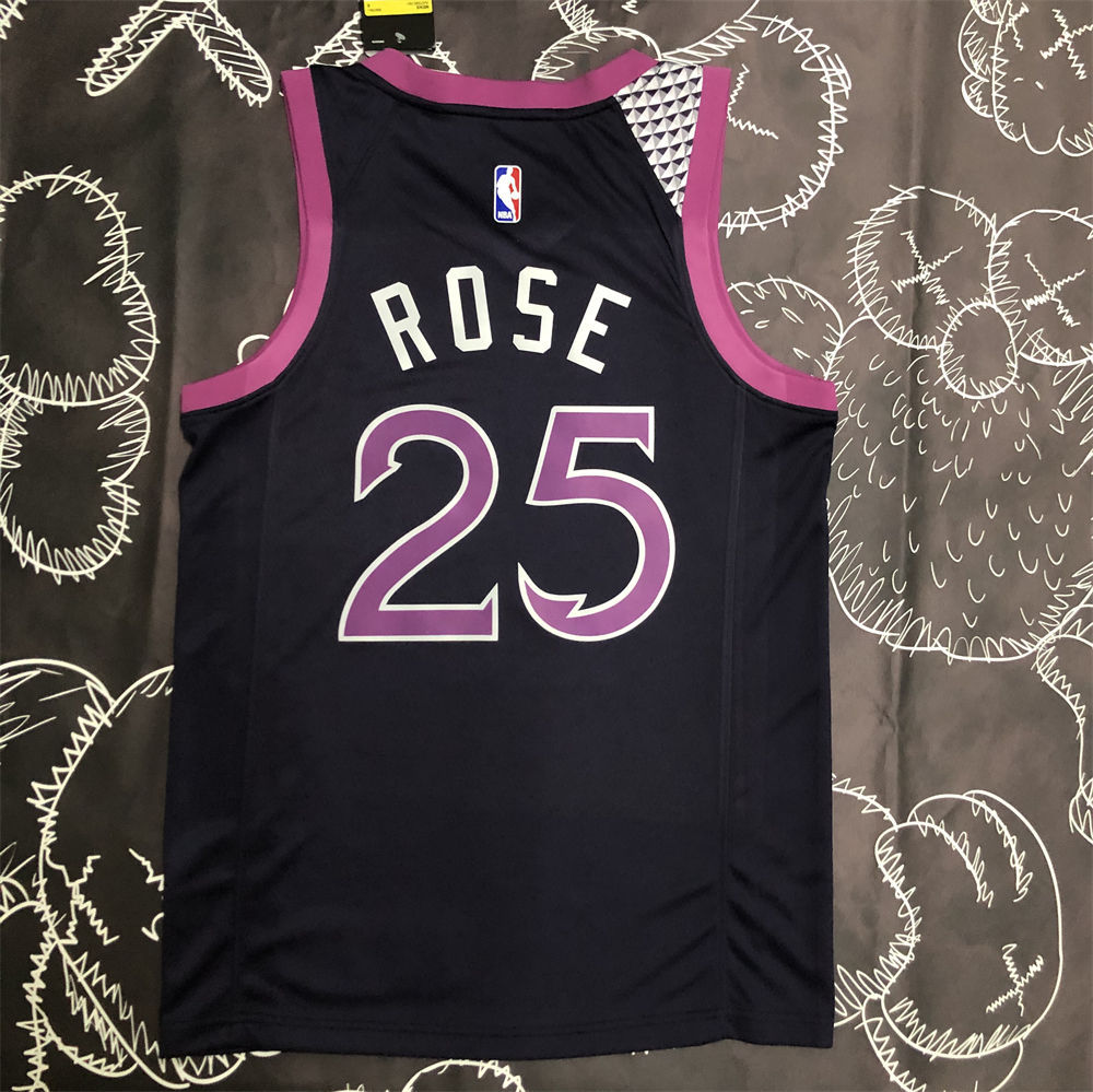 NBA Minnesota Timberwolves V-Neck Black Jersey S-XXL