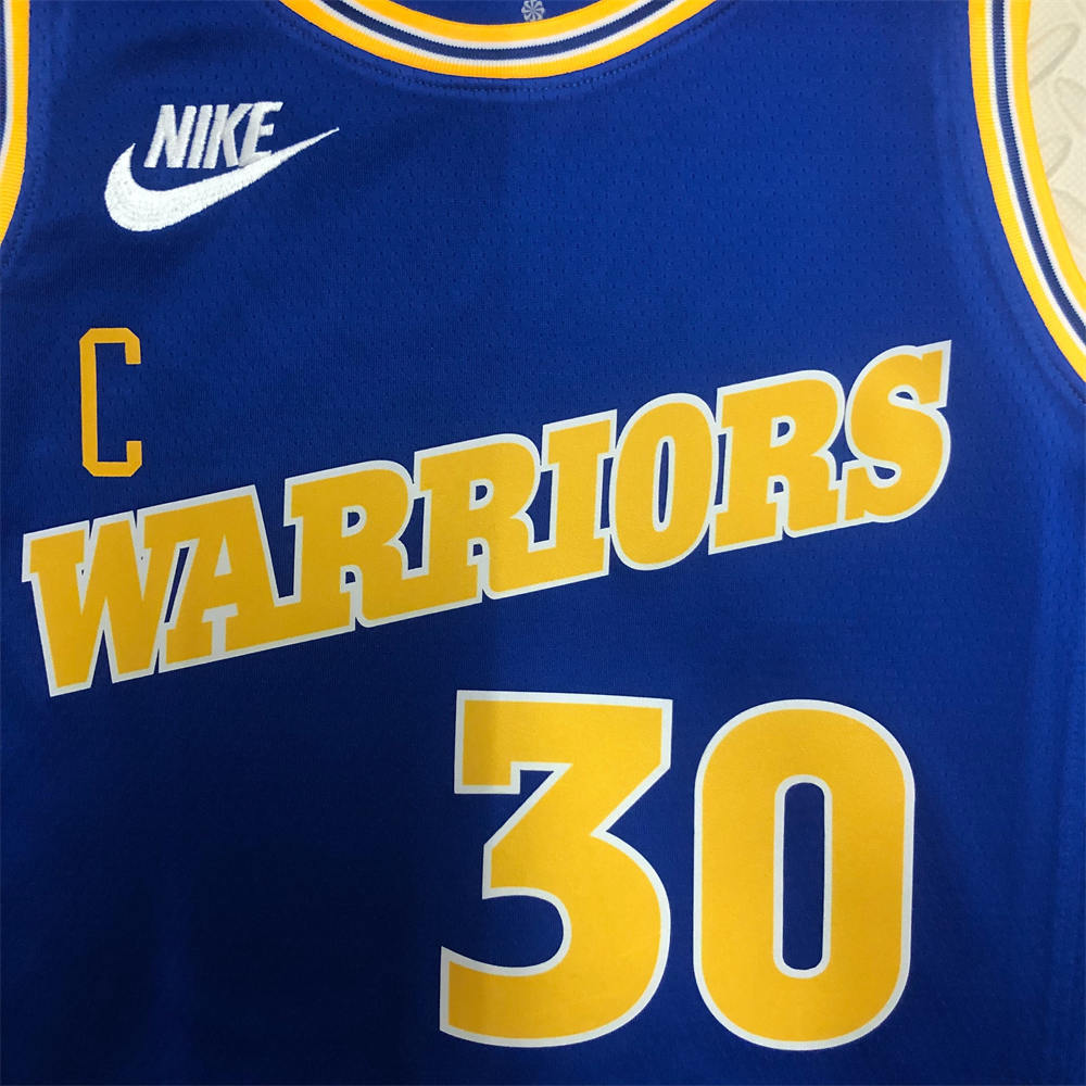 NBA Golden State Warriors Round Neck Blue Jersey CURRY#30 S-XXL