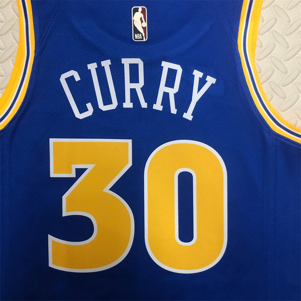 NBA Golden State Warriors Round Neck Blue Jersey CURRY#30 S-XXL