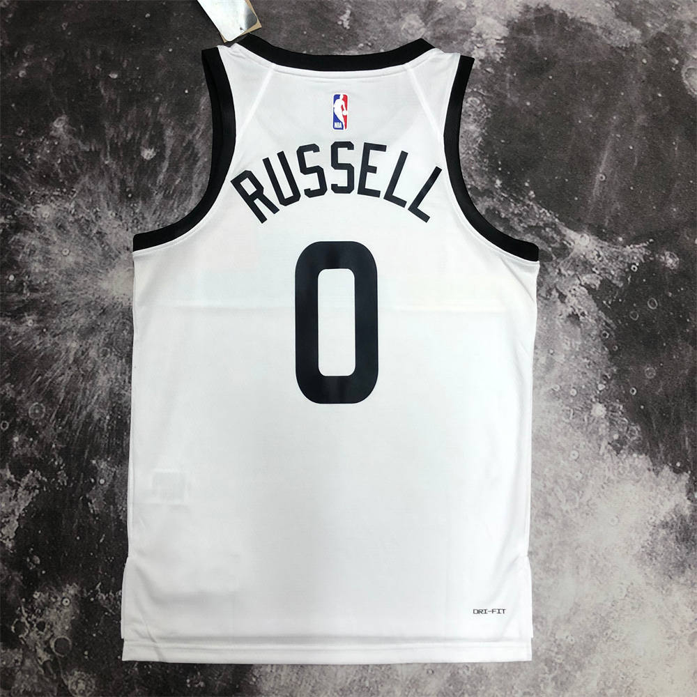 NBA Minnesota Timberwolves Round Neck Black Jersey RUSSELL#0 S-XXL