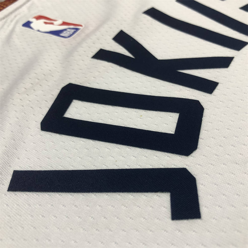 NBA Denver Nuggets Round Neck White jersey Jokić#15 S-XXL