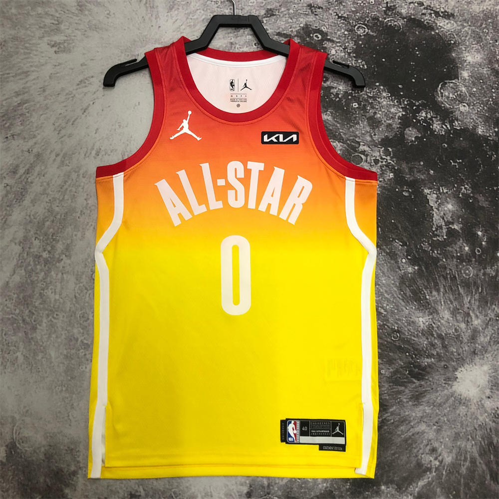 NBA All-Star 2023 Yellow Jersey TATUM#0 S-XXL