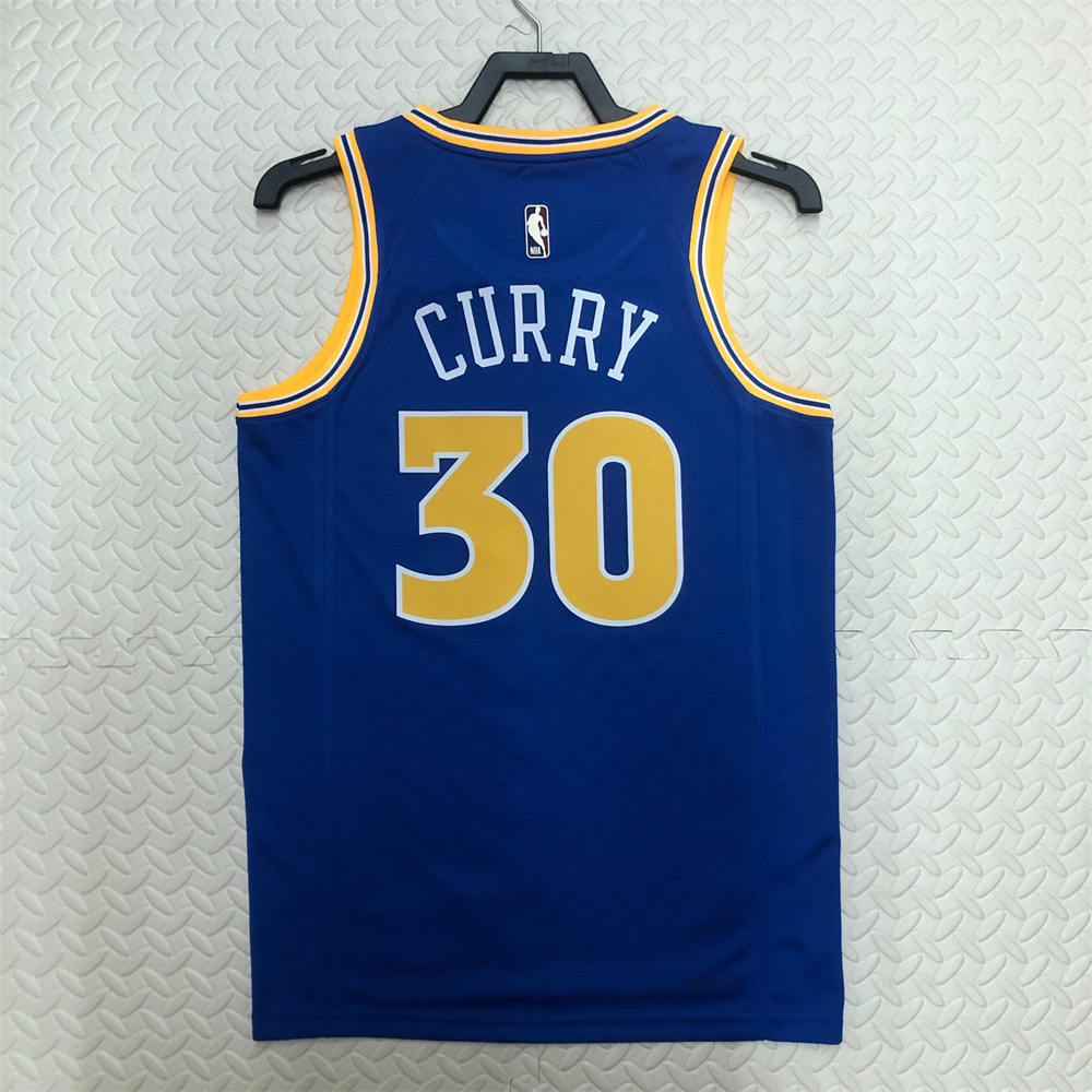 NBA Golden State Warriors Round Neck Blue Jersey CURRY#30 S-XXL