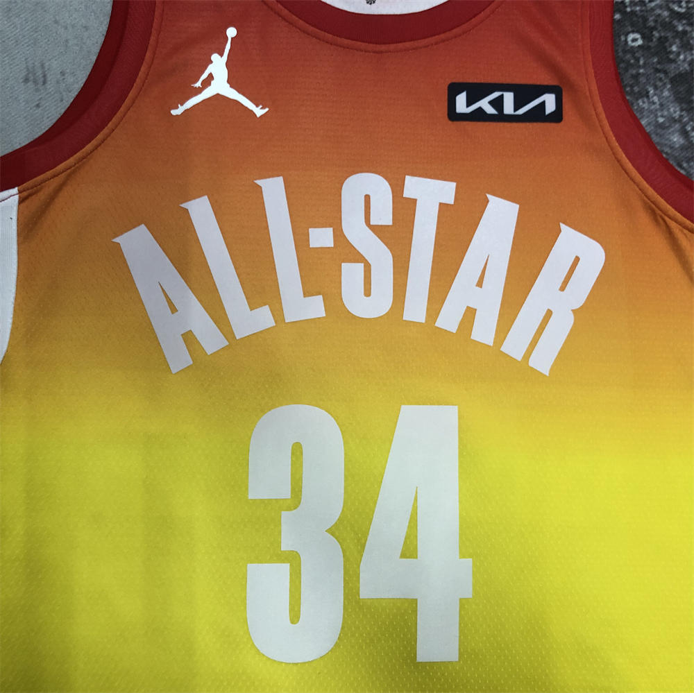 NBA All-Star 2023 Yellow Jersey ANTETOKOUNMPO#34 S-XXL