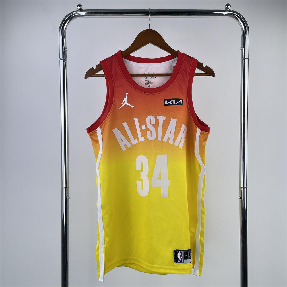 NBA All-Star 2023 Yellow Jersey ANTETOKOUNMPO#34 S-XXL