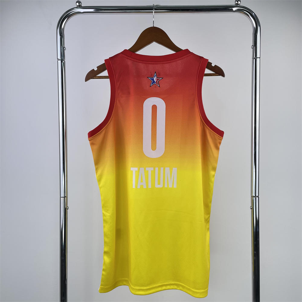 NBA All-Star 2023 Yellow Jersey TATUM#0 S-XXL