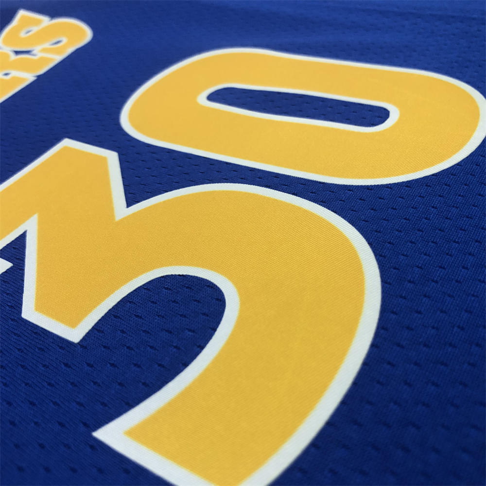 NBA Golden State Warriors Round Neck Blue Jersey CURRY#30 S-XXL