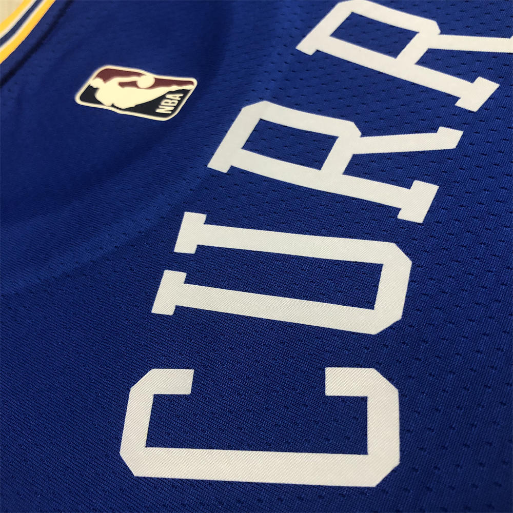 NBA Golden State Warriors Round Neck Blue Jersey CURRY#30 S-XXL