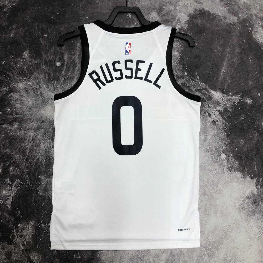 NBA Minnesota Timberwolves Round Neck Black Jersey RUSSELL#0 S-XXL