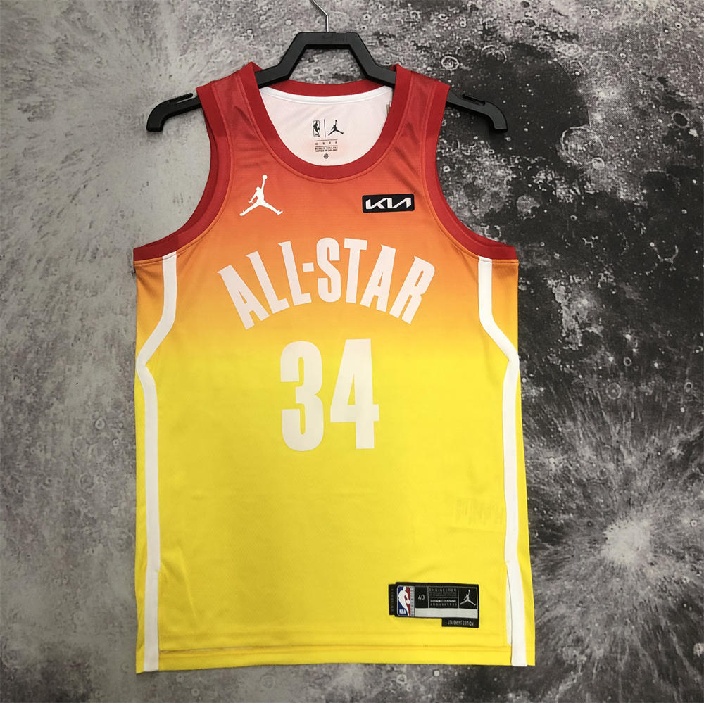 NBA All-Star 2023 Yellow Jersey ANTETOKOUNMPO#34 S-XXL