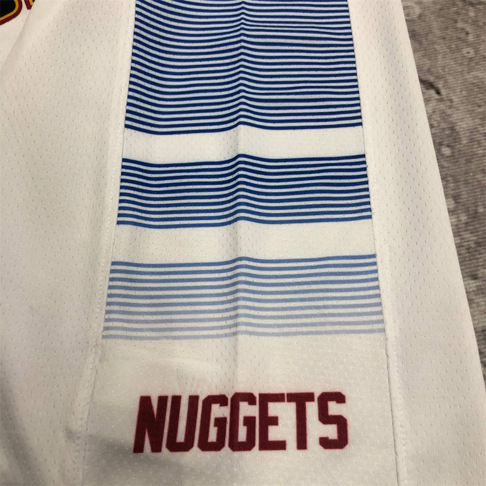NBA Denver Nuggets Round Neck White jersey Jokić#15 S-XXL