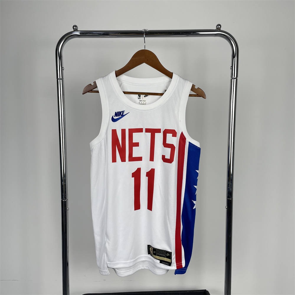 NBA Brooklyn Nets Round Neck White Jersey IRVING#11 S-XXL