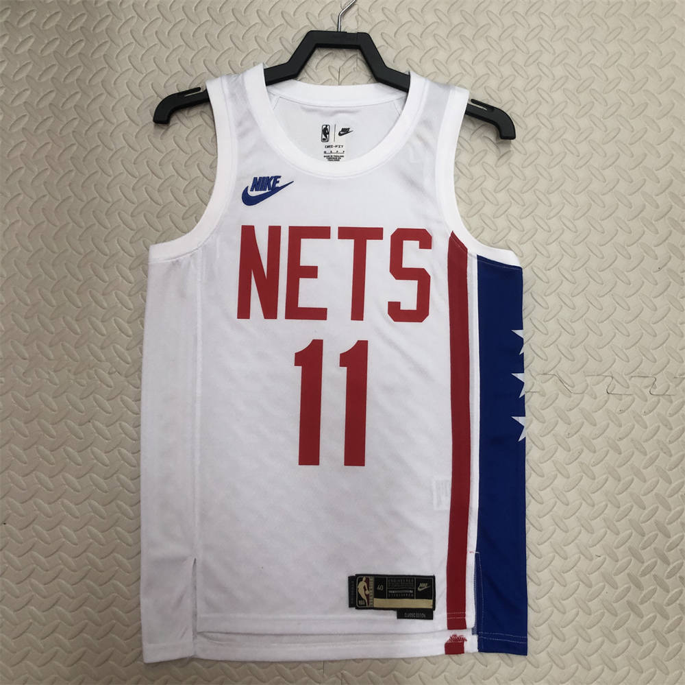NBA Brooklyn Nets Round Neck White Jersey IRVING#11 S-XXL