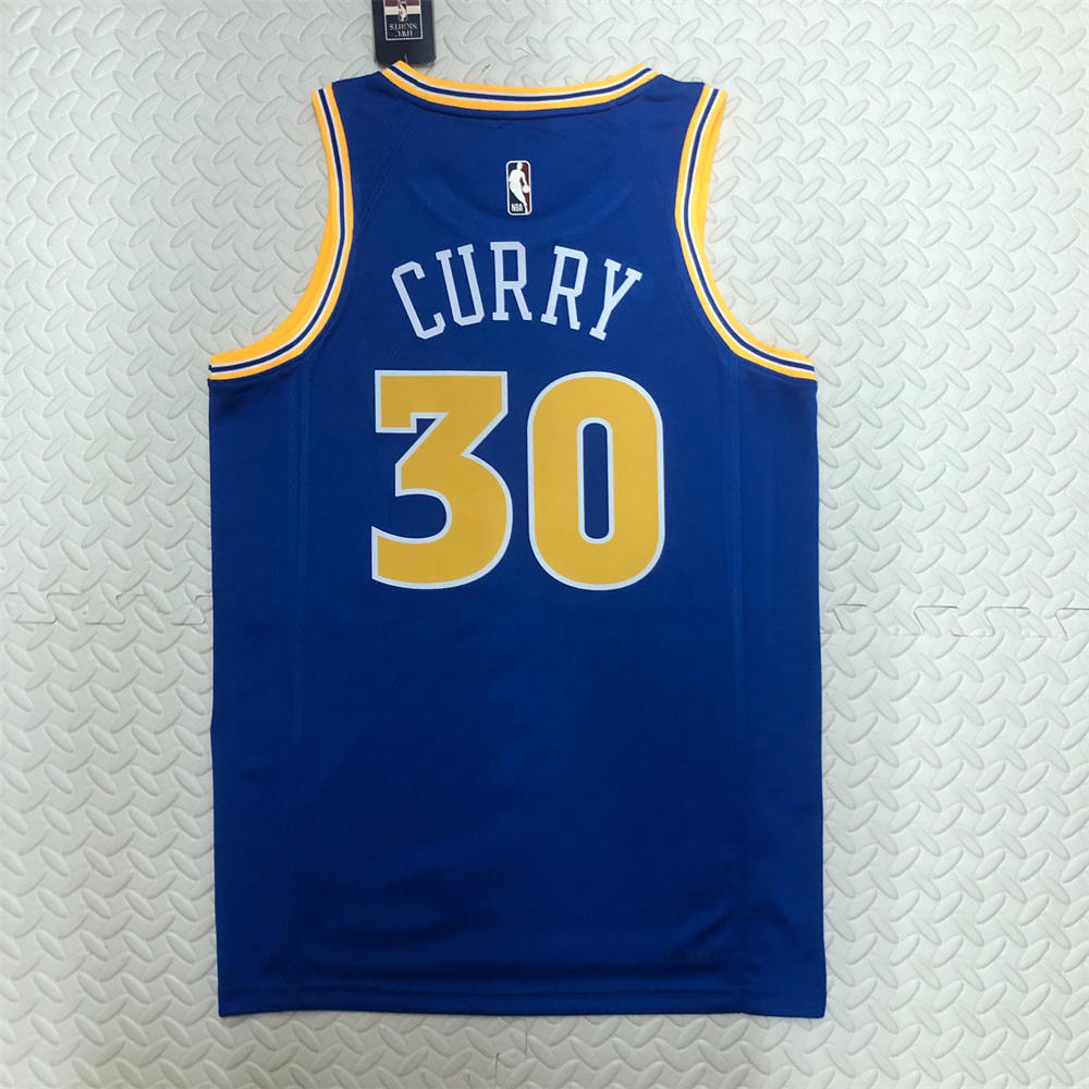 NBA Golden State Warriors Round Neck Blue Jersey CURRY#30 S-XXL