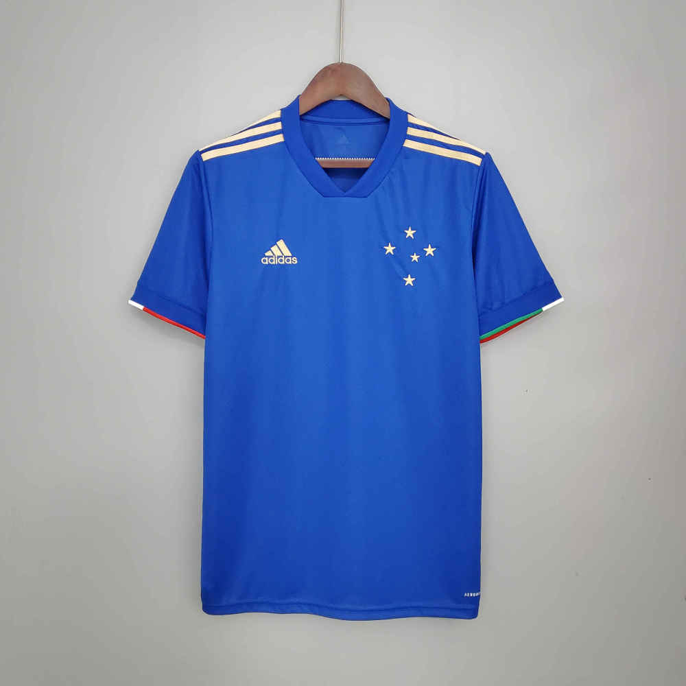 2021/22 Cruzeiro Home Blue jersey Fan Version