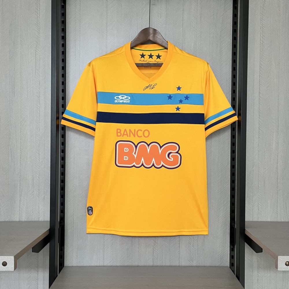 Retro 2014/15 Cruzeiro Goalkeeper Yellow jersey Fan Version