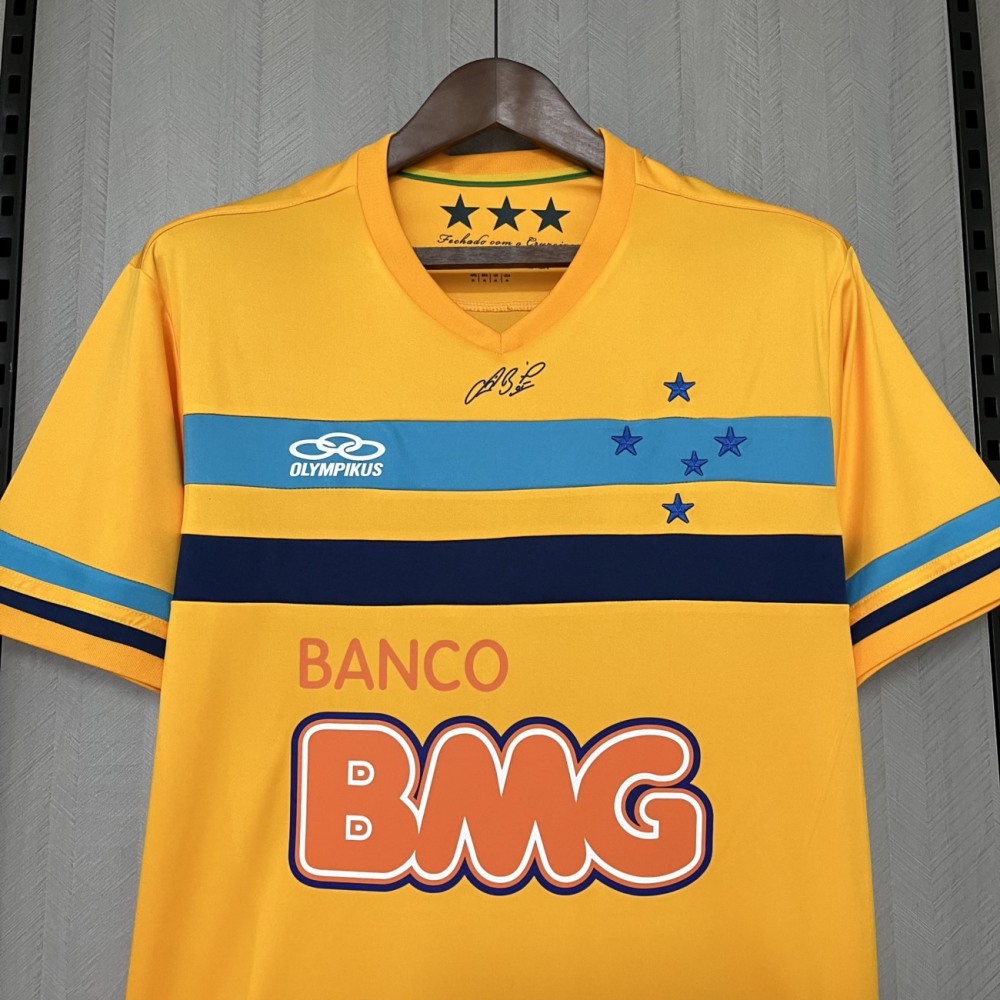 Retro 2014/15 Cruzeiro Goalkeeper Yellow jersey Fan Version