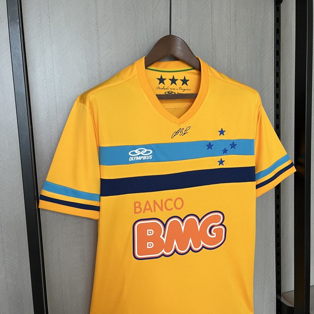 Retro 2014/15 Cruzeiro Goalkeeper Yellow jersey Fan Version