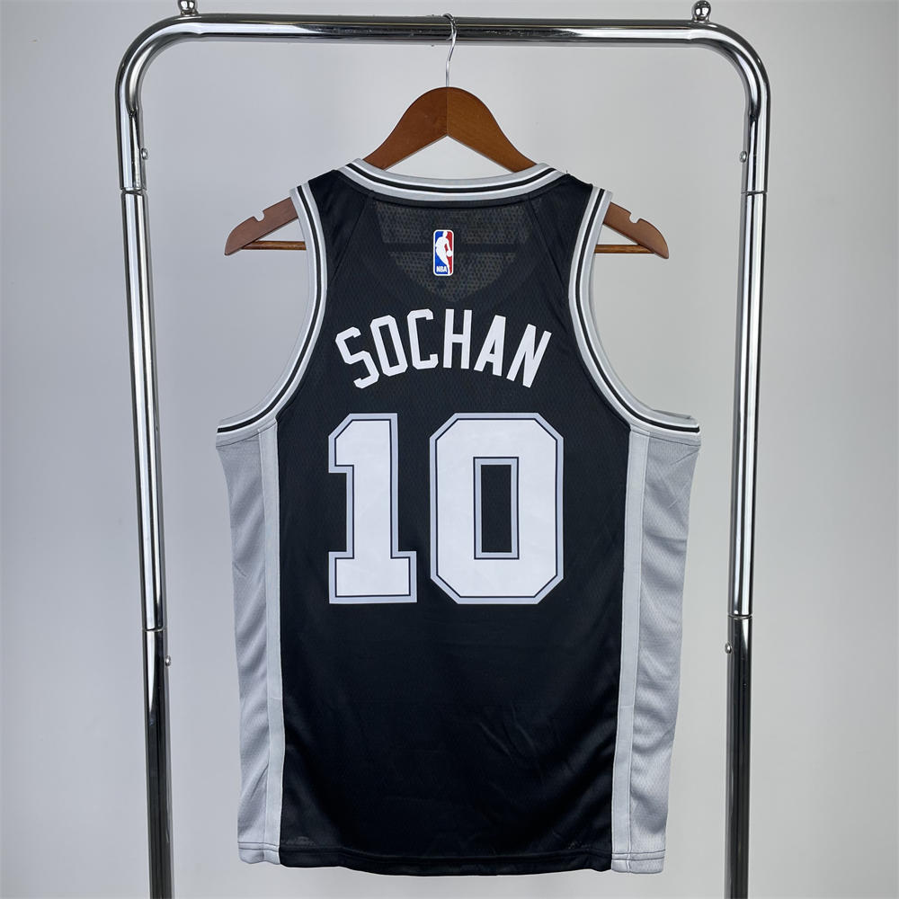 NBA San Antonio Spurs Sochan#10 2022/23 White Icon Edition Swingman Jersey S-XXL