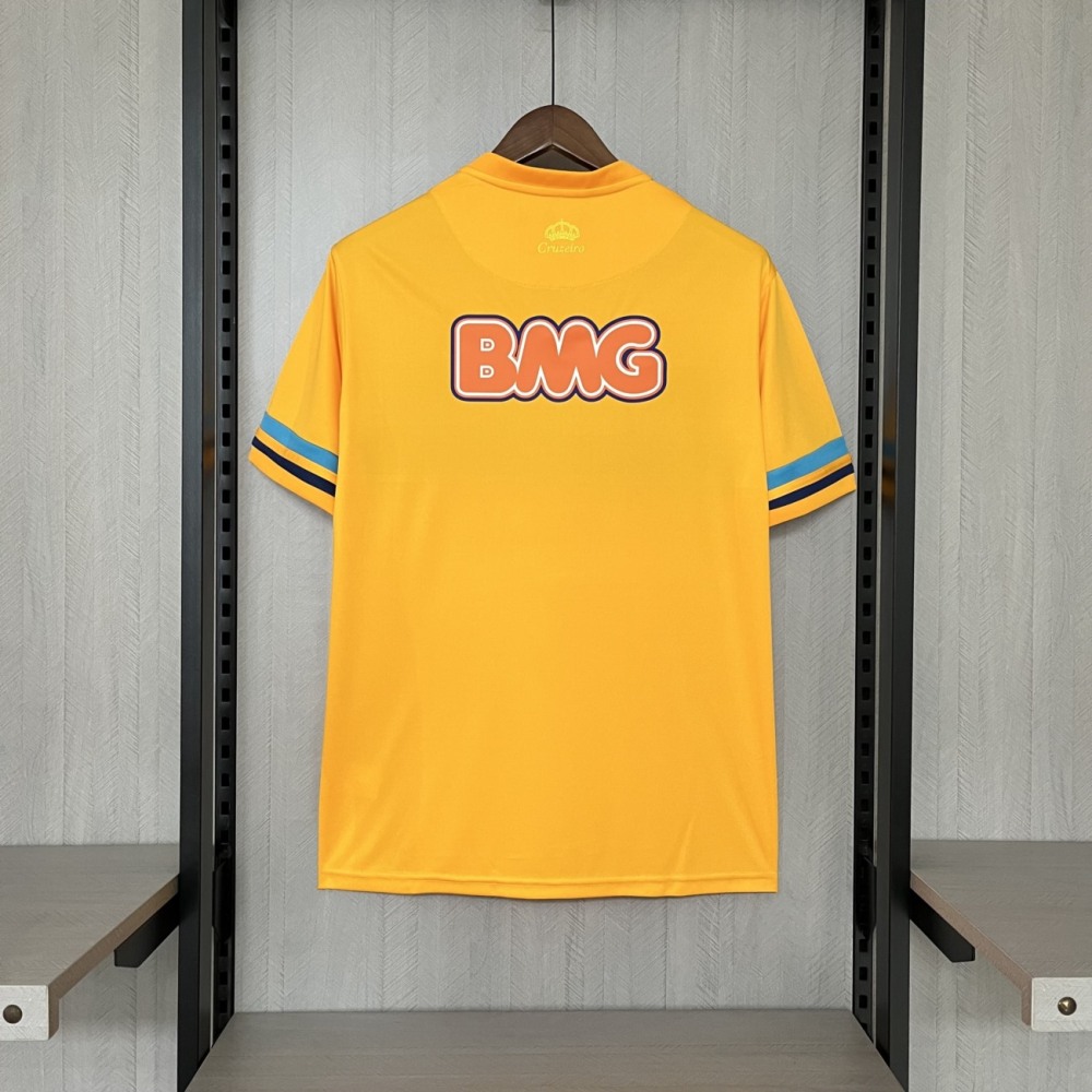 Retro 2014/15 Cruzeiro Goalkeeper Yellow jersey Fan Version