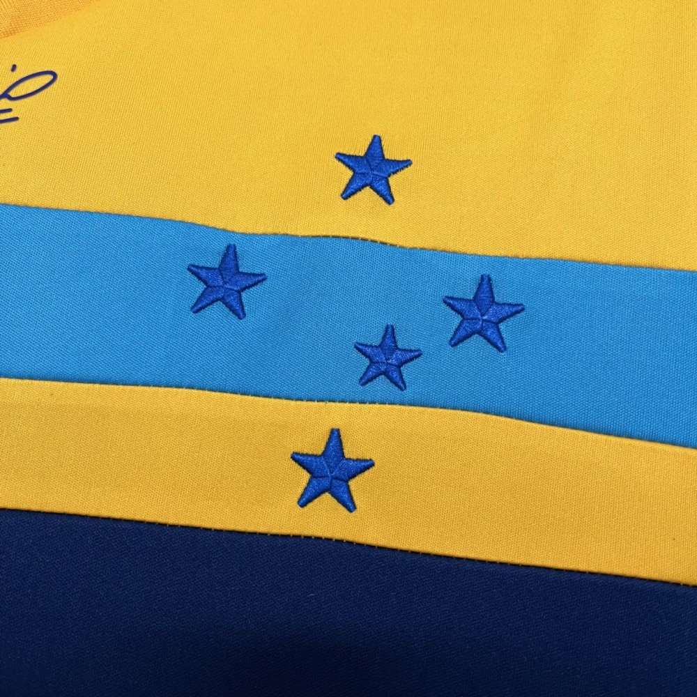 Retro 2014/15 Cruzeiro Goalkeeper Yellow jersey Fan Version