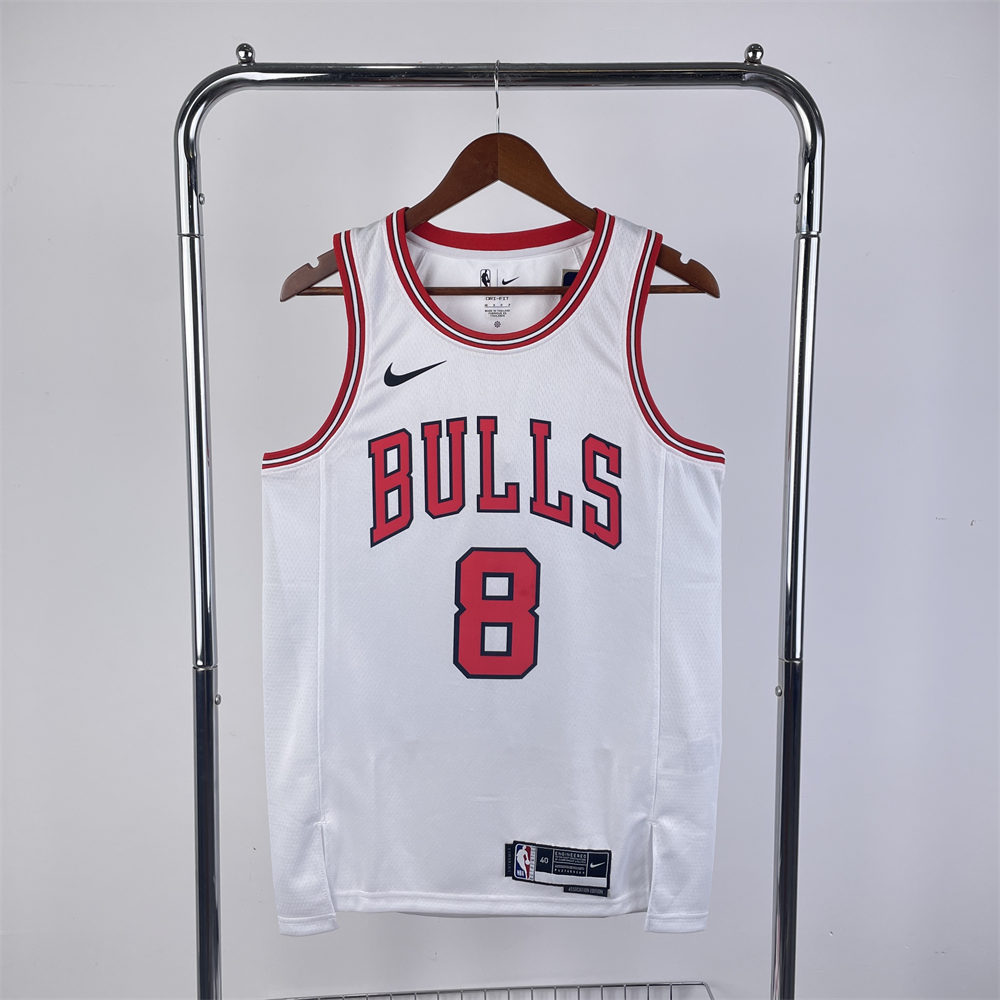 NBA Chicago Bulls LAVINE#8 2022/23 White Icon Edition Swingman Jersey S-XXL