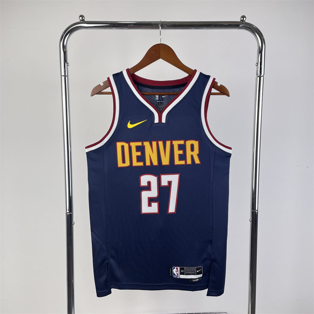 NBA Denver Nuggets Round Neck Dark Blue jersey MURRAY#27 S-XXL