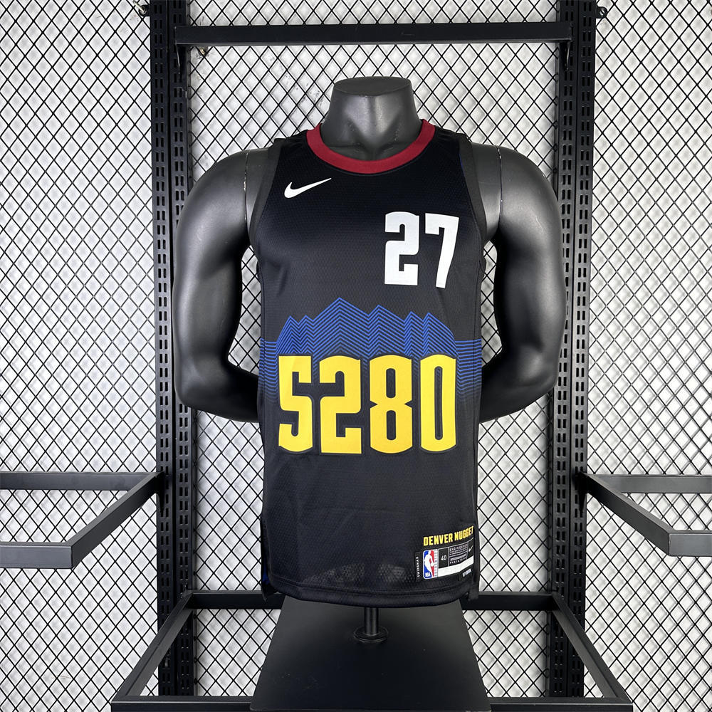 NBA Denver Nuggets 2024 City Edition Round Neck Black jersey MURRAY#27 S-XXL