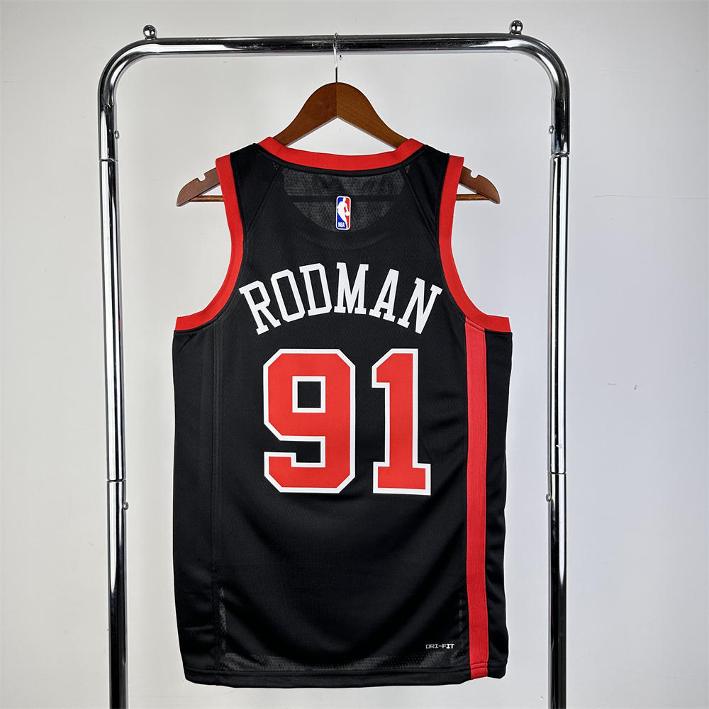 NBA Chicago Bulls Michael RODMAN#91 23/24 Swingman Jersey - City Edition s-xxl