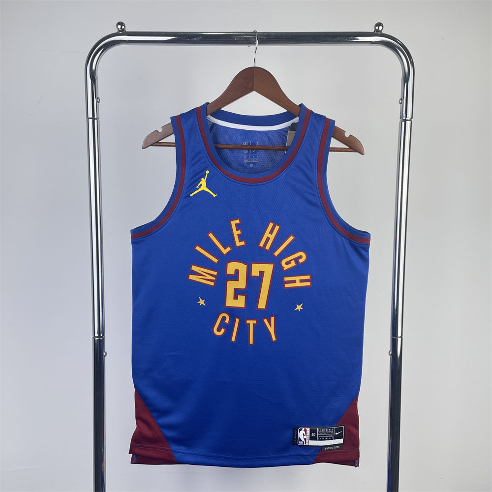 NBA Denver Nuggets 2024 Round Neck Blue jersey MURRAY#27 S-XXL