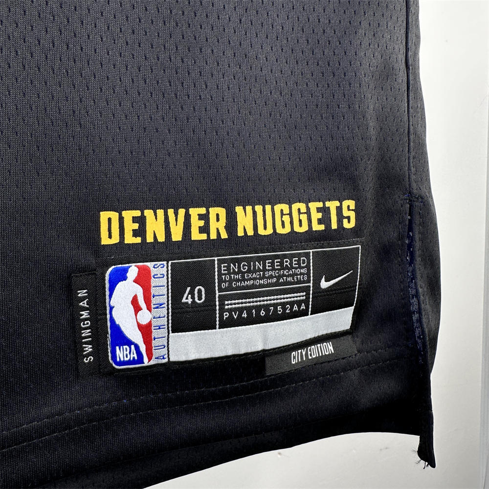 NBA Denver Nuggets 2024 City Edition Round Neck Black jersey Jokić#15 S-XXL