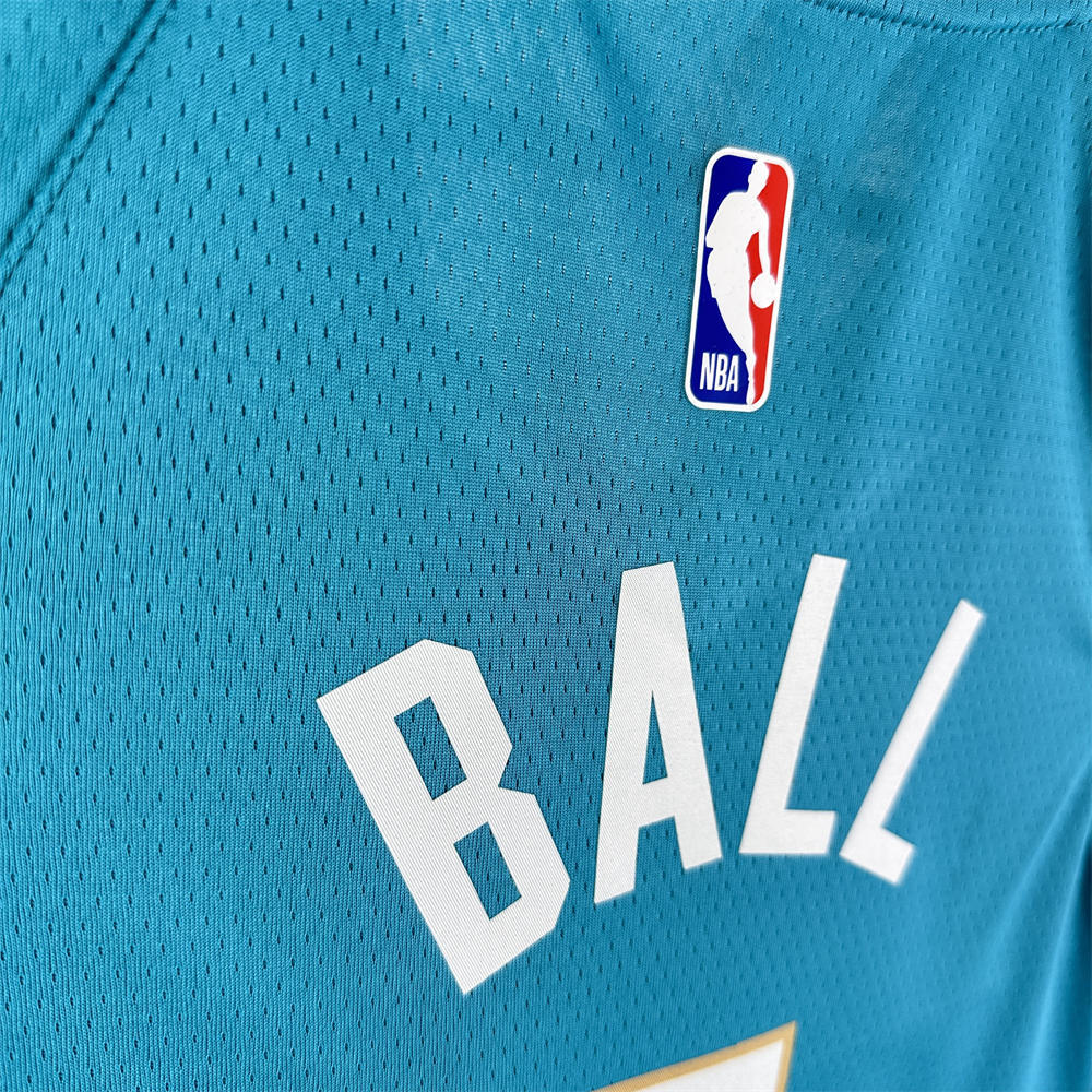 NBA Charlotte Hornets 2024 City Edition V-Neck Jersey BALL#1 S-XXL