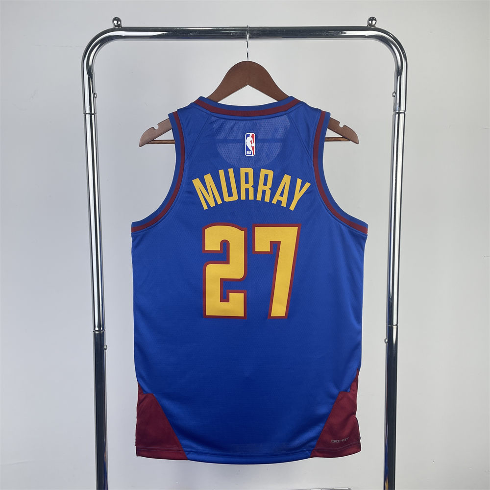 NBA Denver Nuggets 2024 Round Neck Blue jersey MURRAY#27 S-XXL
