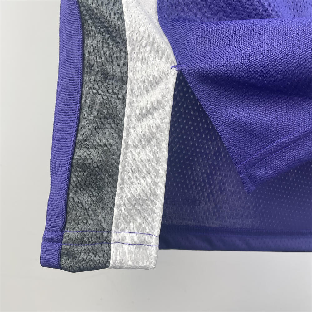 NBA Scaramento Kings 2024 V-Neck Purple jersey FOX#5 S-XXL