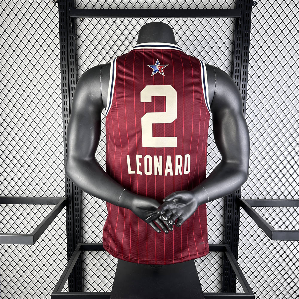 NBA All-Star 2024 Red Jersey LEONARD#2 S-XXL