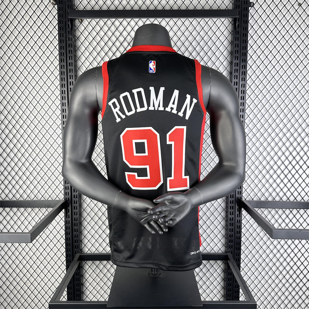 NBA Chicago Bulls Michael RODMAN#91 23/24 Swingman Jersey - City Edition s-xxl