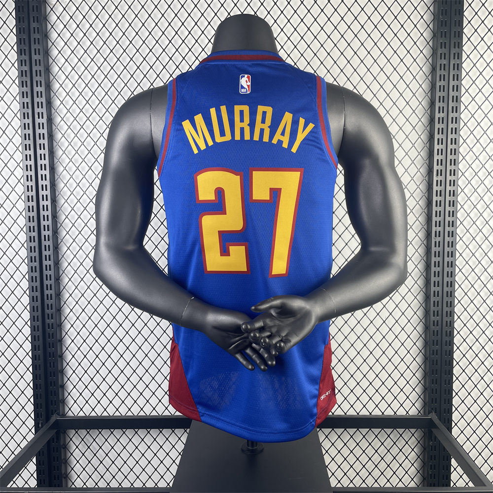 NBA Denver Nuggets 2024 Round Neck Blue jersey MURRAY#27 S-XXL