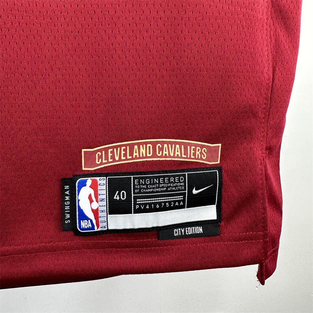 NBA Cleverland Cavaliers 2024 Round Neck Red jersey GARLAND#10 S-XXL