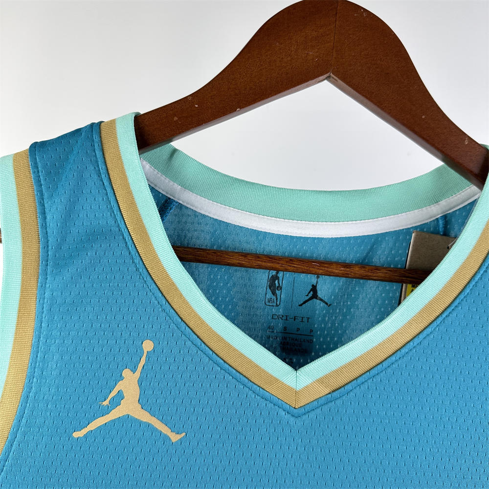 NBA Charlotte Hornets 2024 City Edition V-Neck Jersey BALL#1 S-XXL