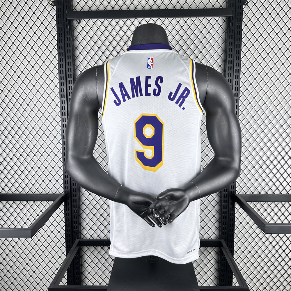 NBA Los Angeles Lakers JAMES JR.#9 2022/23 White Association Edition Swingman Jersey S-XXL