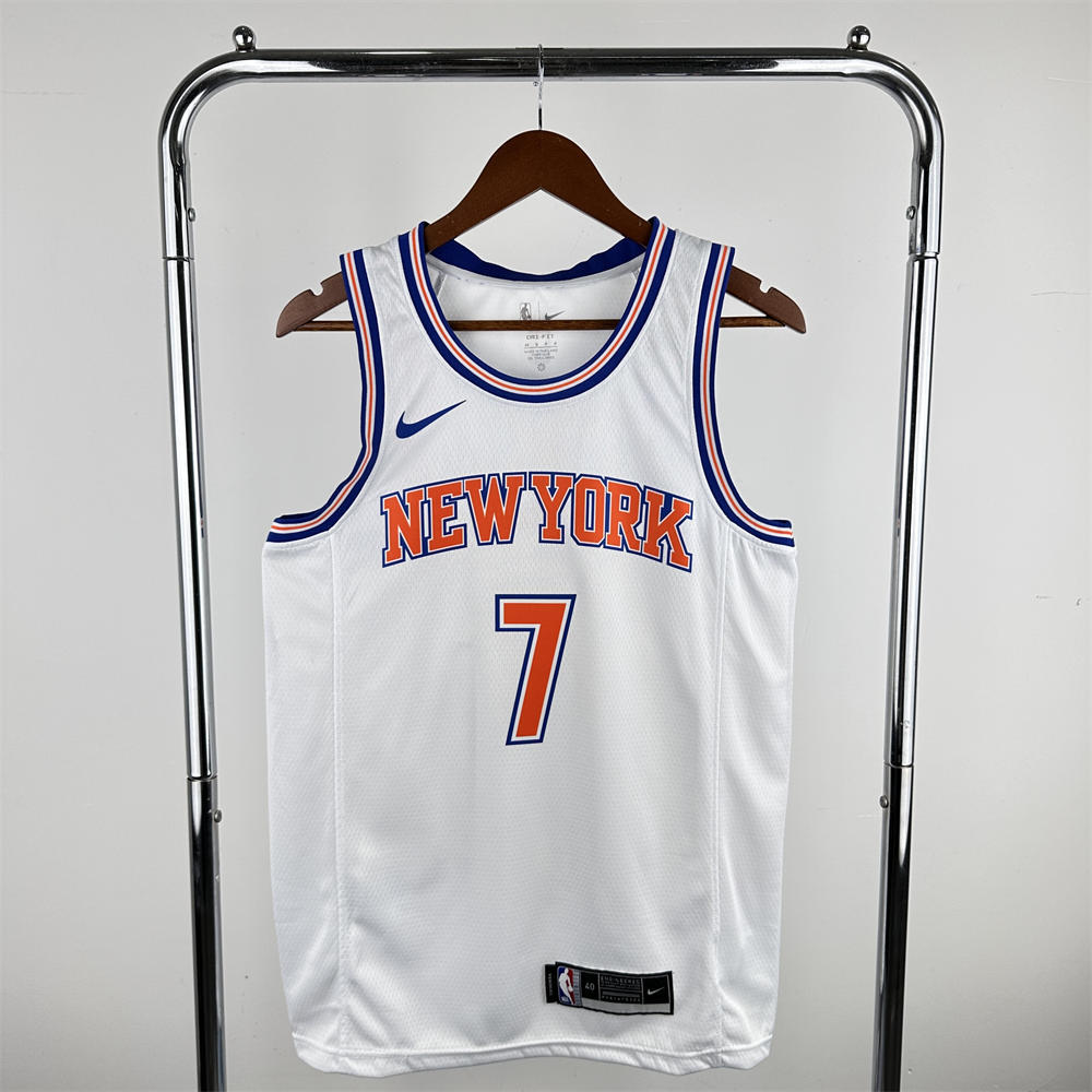 NBA New York Knicks 2019 Round Neck White jersey ANTHONY#7 S-XXL