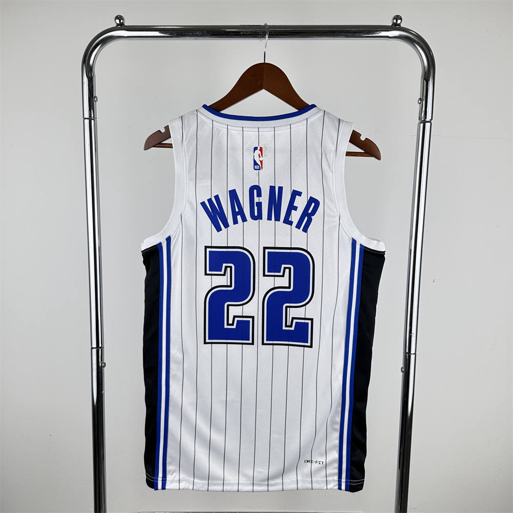 NBA Orlando Magic V-Neck Jersey White WAGNER#22 S-XXL