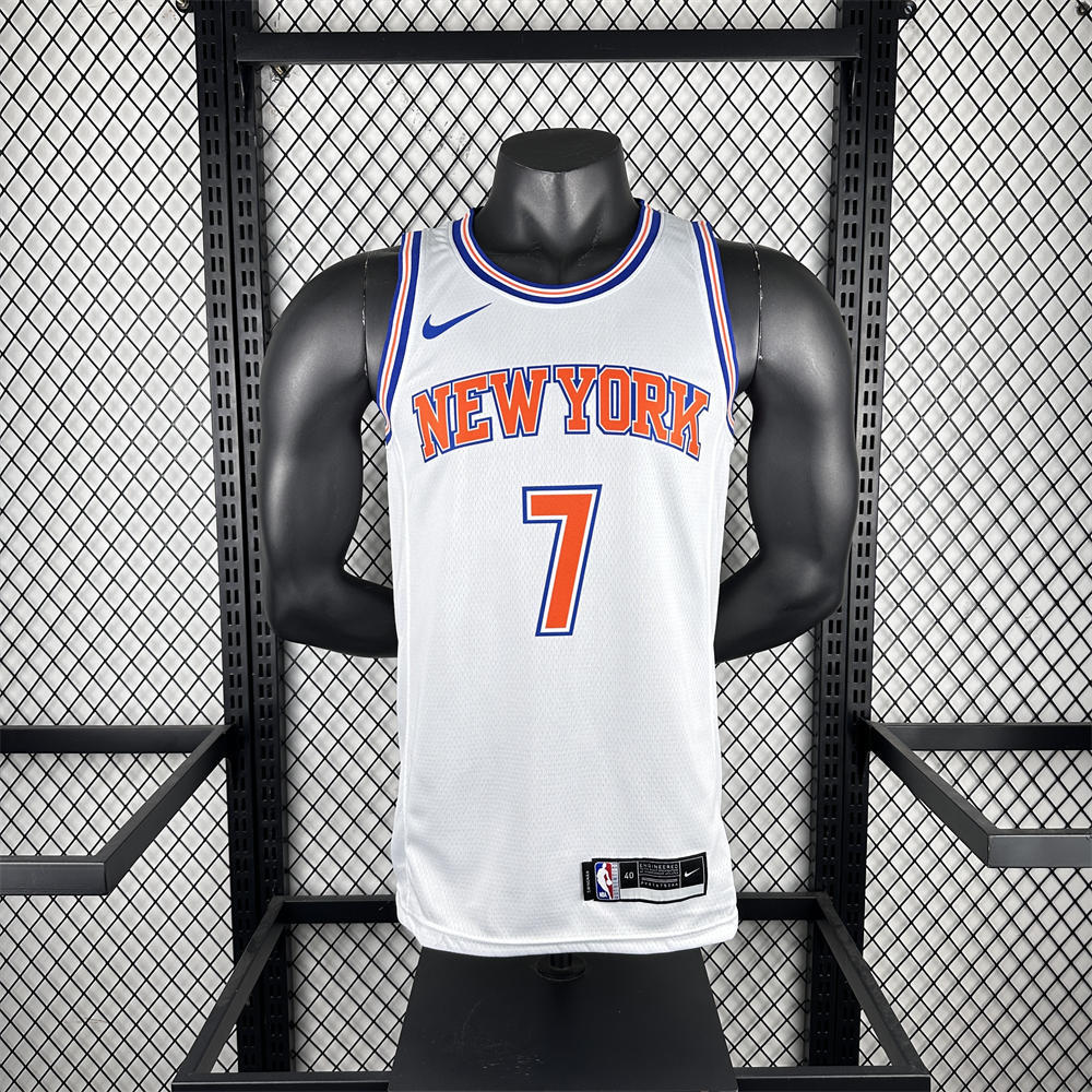NBA New York Knicks 2019 Round Neck White jersey ANTHONY#7 S-XXL