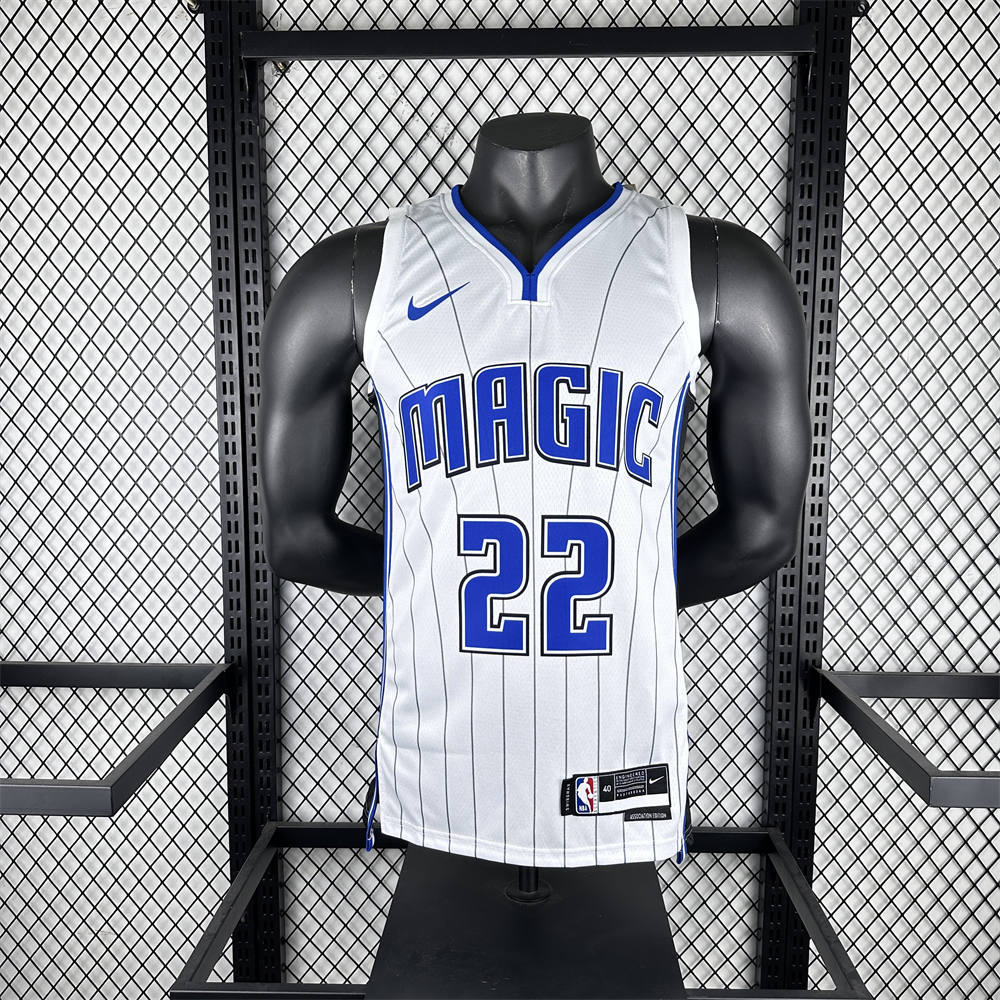NBA Orlando Magic V-Neck Jersey White WAGNER#22 S-XXL