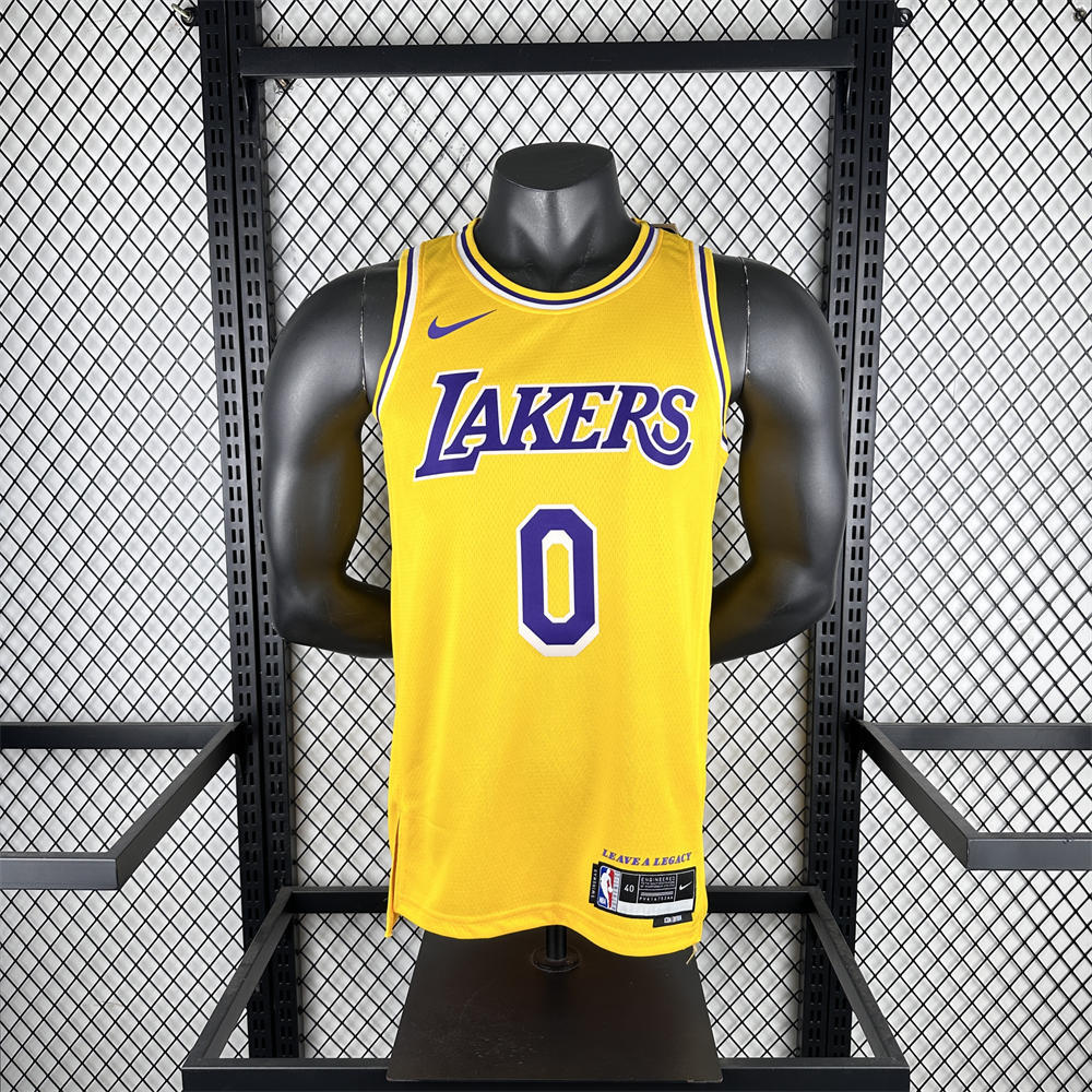 NBA Los Angeles Lakers WESTBROOK#0 2022/23 Gold Association Edition Swingman Jersey S-XXL