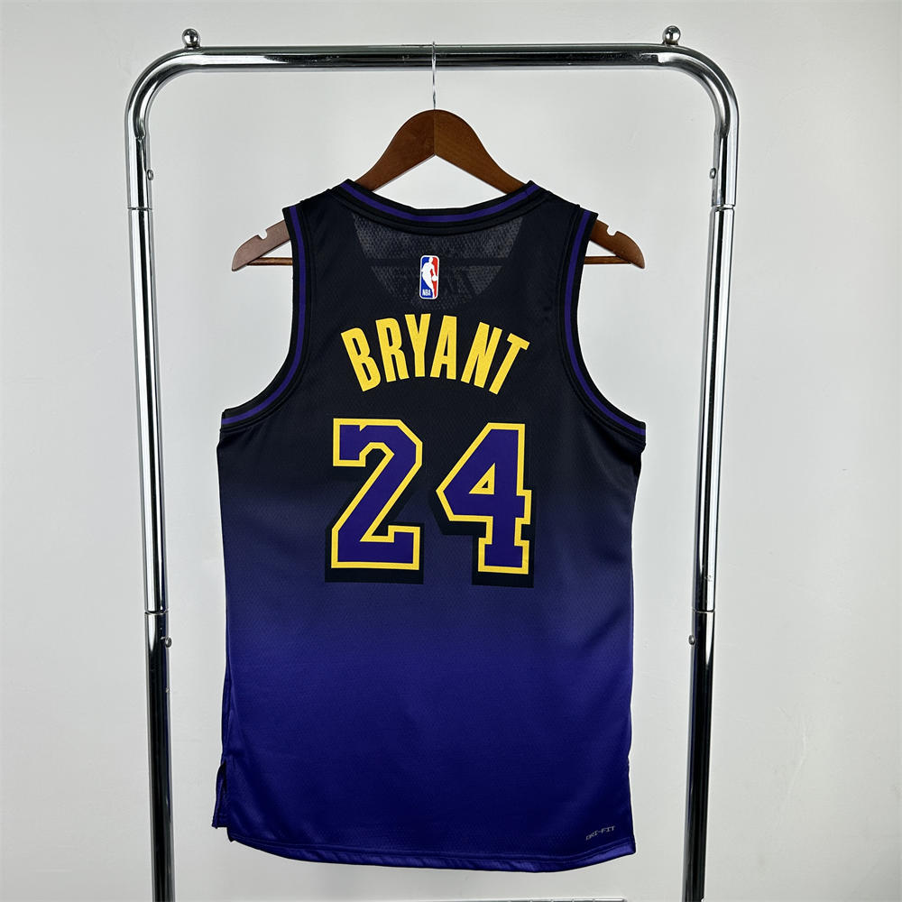 NBA Los Angeles Lakers 24/25 City Edition Purple Jersey BRYANT#24 S-XXL